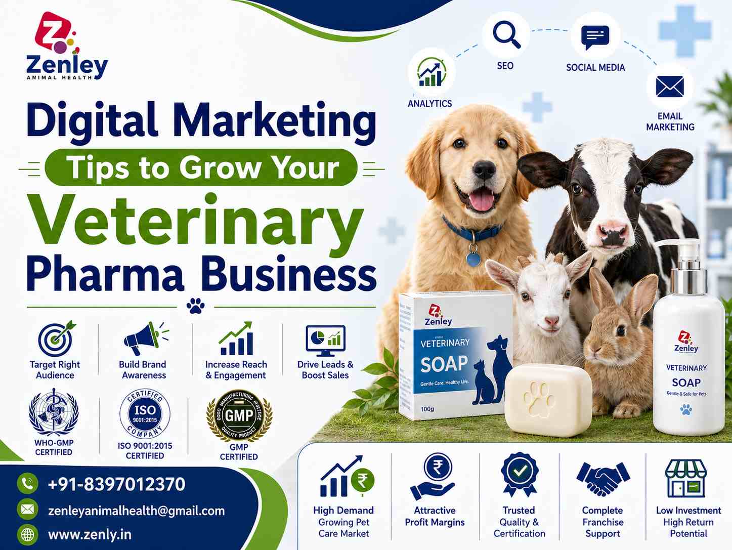 Digital Marketing Tips to Grow Your Veterinary Pharma Business