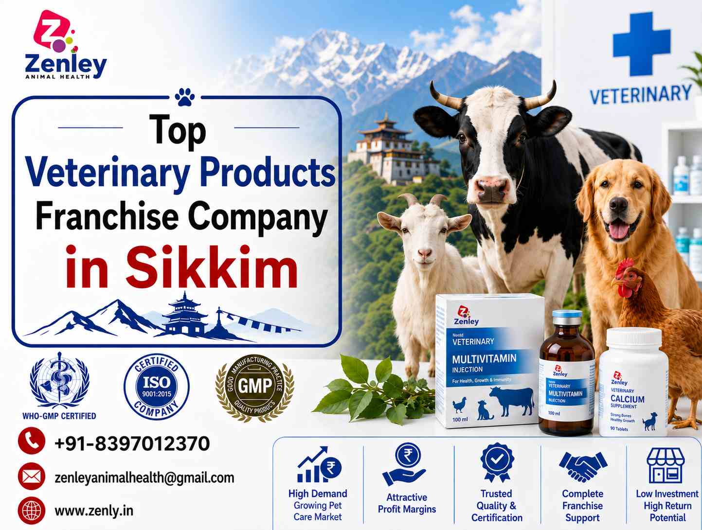 Top Veterinary Products Franchise Company in Sikkim
